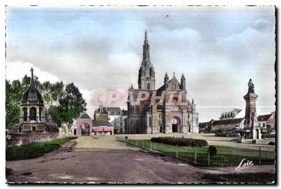 CPSM Sainte Anne d Auray Basilique Monument Fontaine