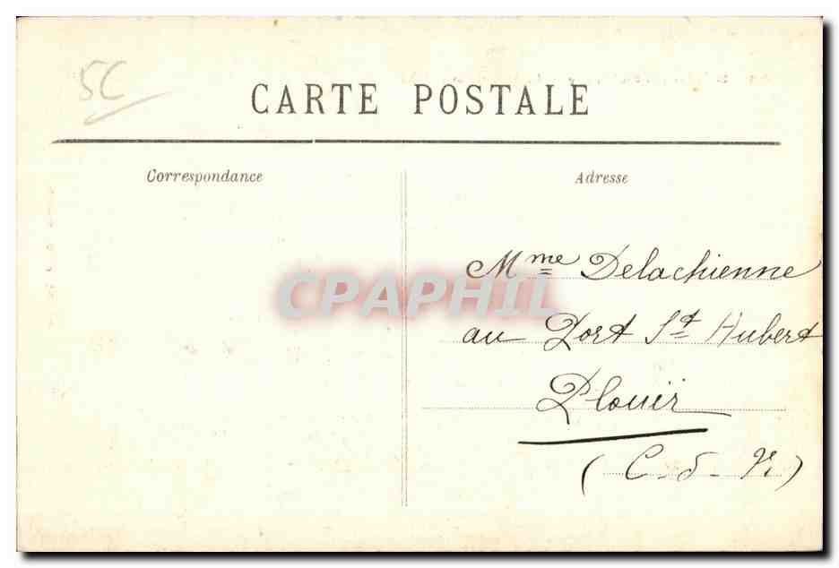 CPA Sainte Anne d Auray La Basilique et la Place — Verso
