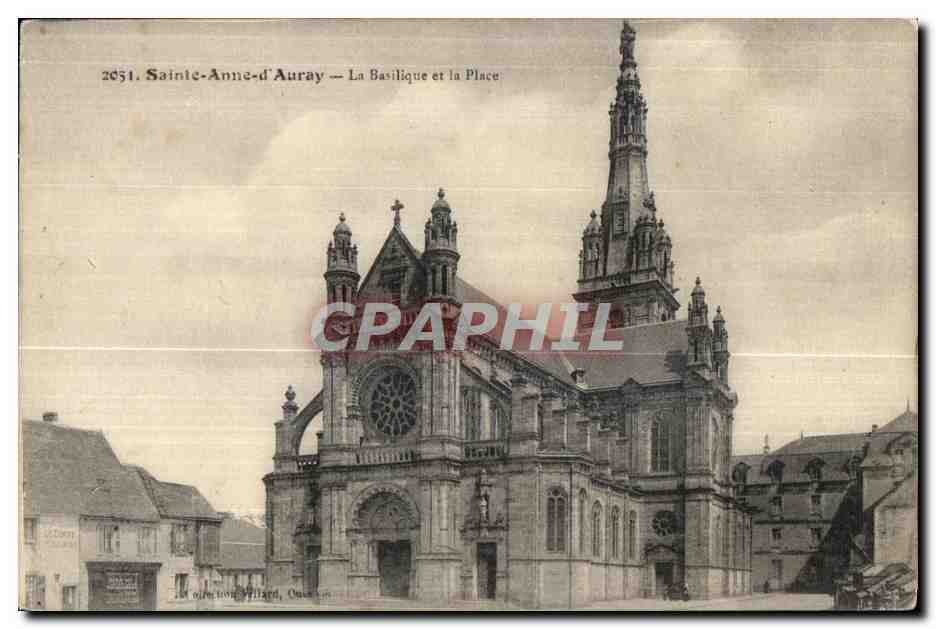 Sainte-Anne-d'Auray — The Basilica and the Square — Publisher: L. M. L. Villard, West