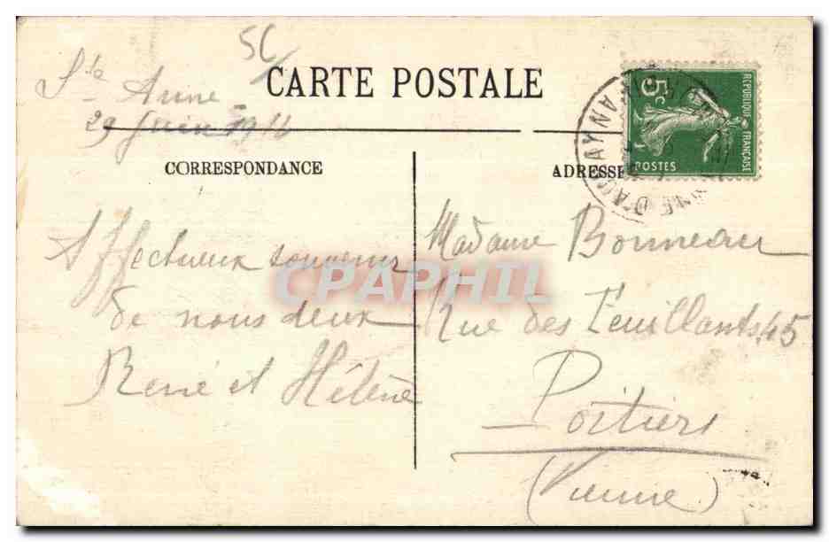 CPA Sainte Anne D Auray La Vierge Miraculeuse — Rückseite