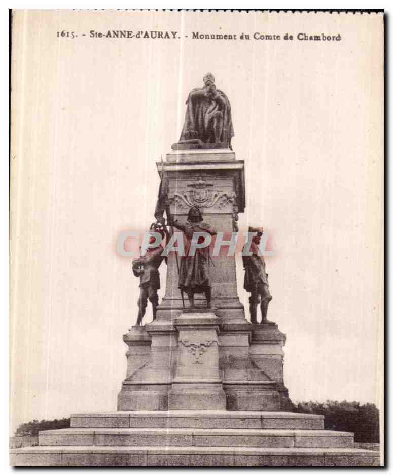 CPA Ste Anne d Auray Monument du Comte de Chambord 