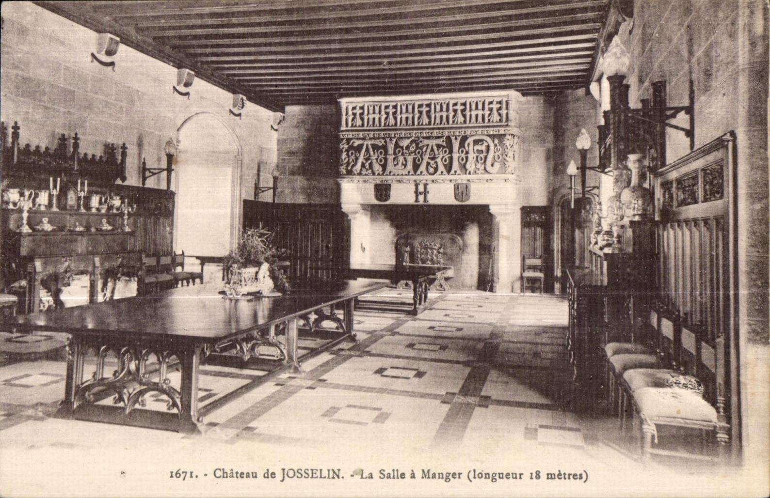 Schloss JOSSELIN — Speisesaal (Länge 18 Meter) — Laurent-Nel, Bennes