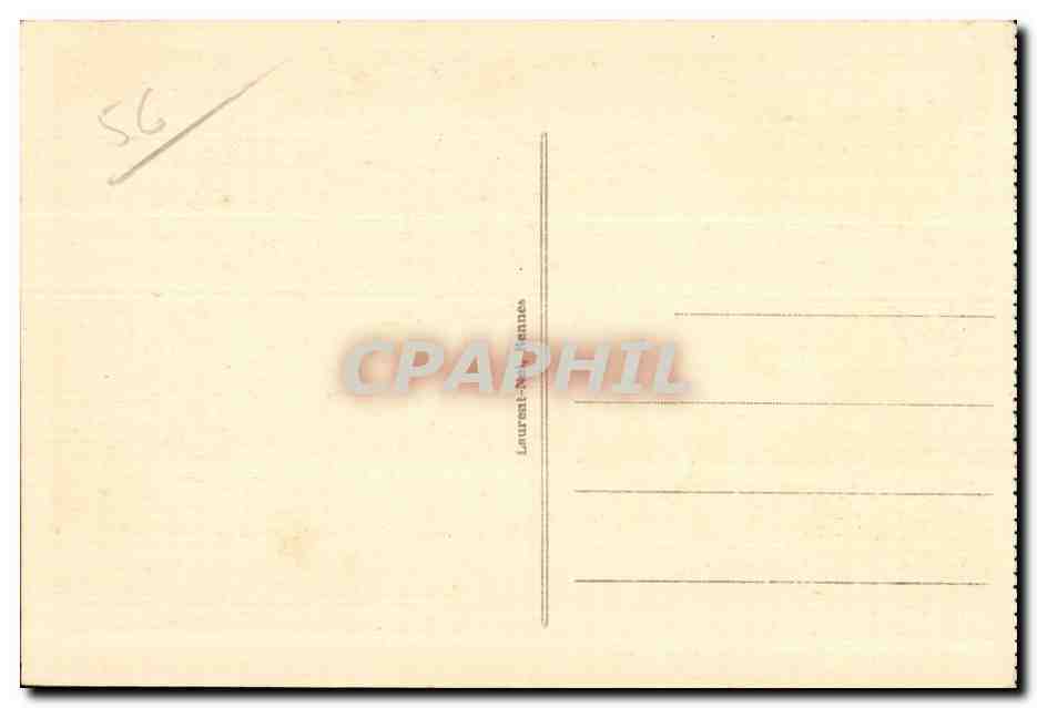 CPA Chateau de Josselin La salle a Manager — Verso