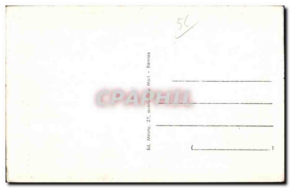 CPA Sainte Anne D Auray Virtrail de la Chapella Nicolazic — Verso