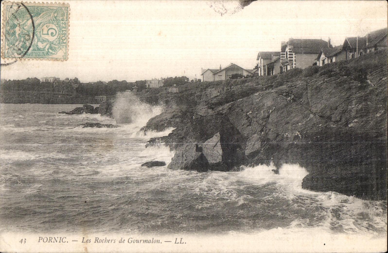 CPA Pornic Les Rochers de Gourmalon