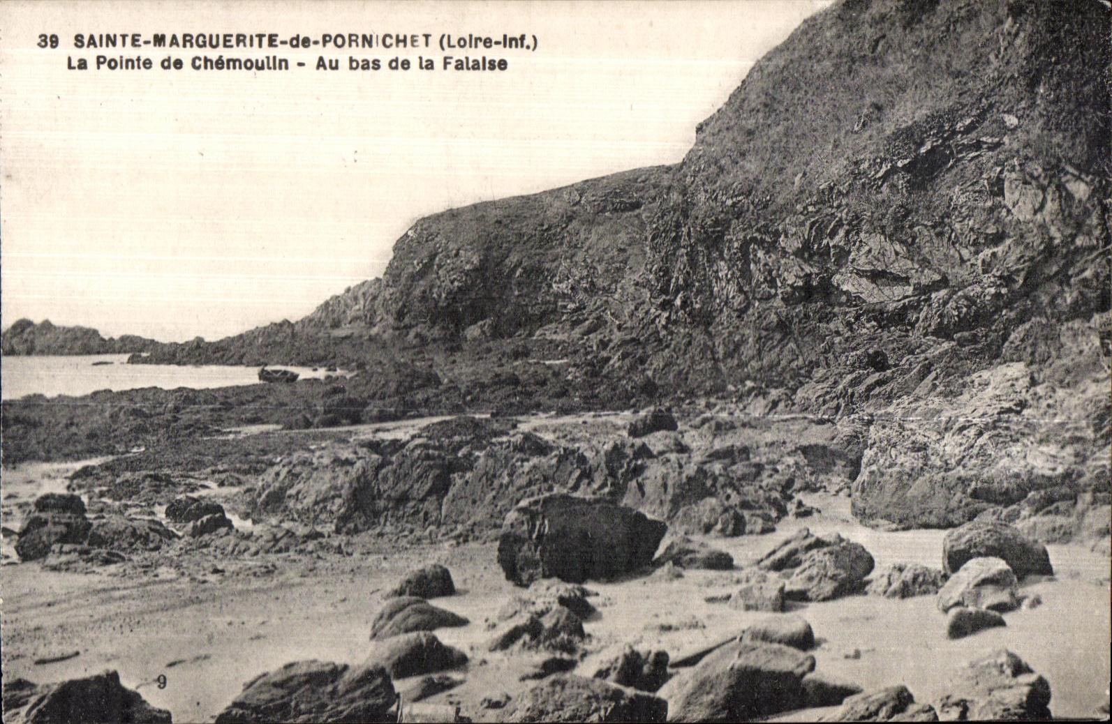 CPA Sainte Marguerite de Pornichet (Loire-Inf ) La Pointe de Chemoulln Au bas de la Falalse