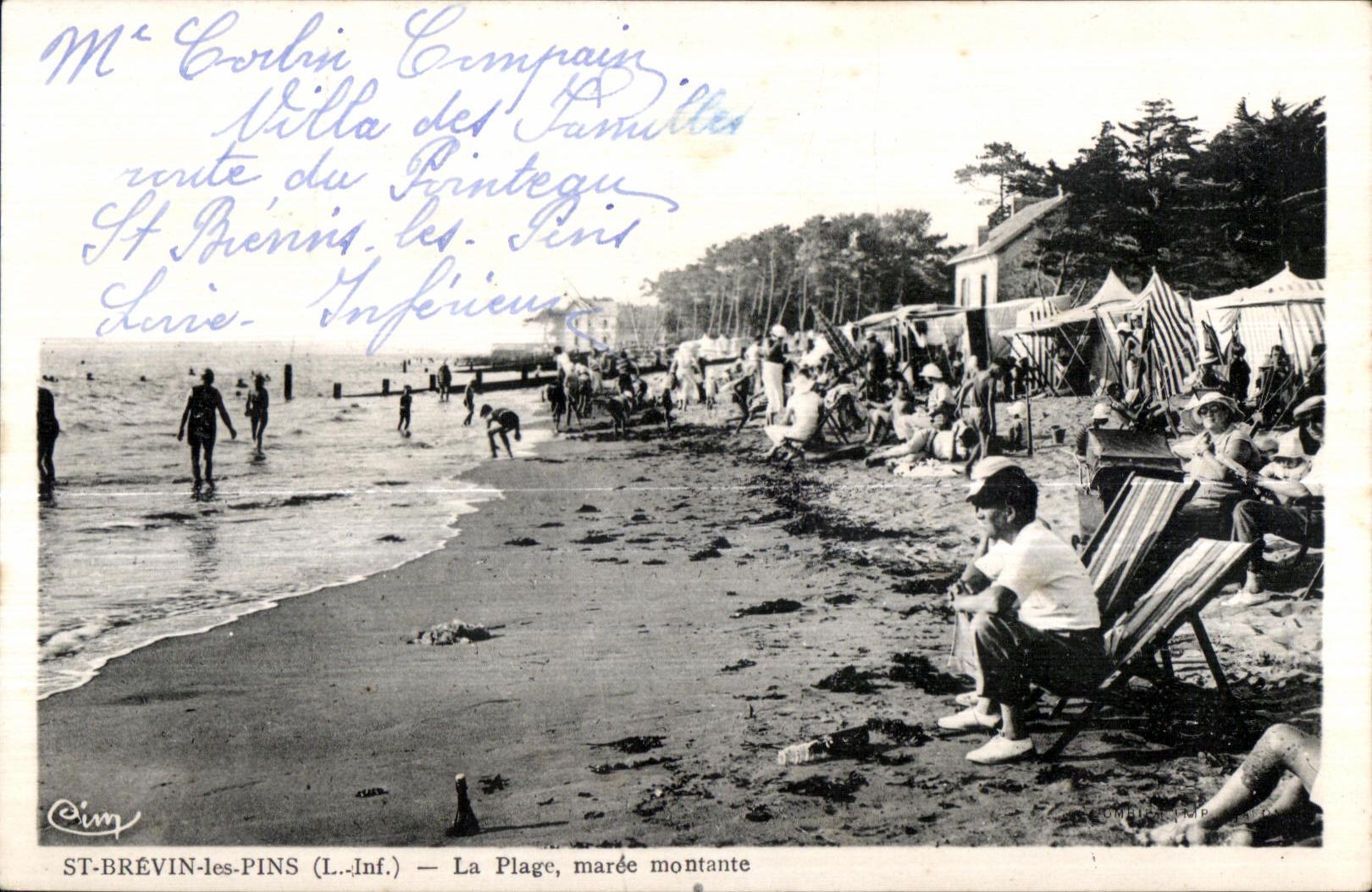 CPA St Brevin les Pins (L -Inf ) La Plage Maree Montante