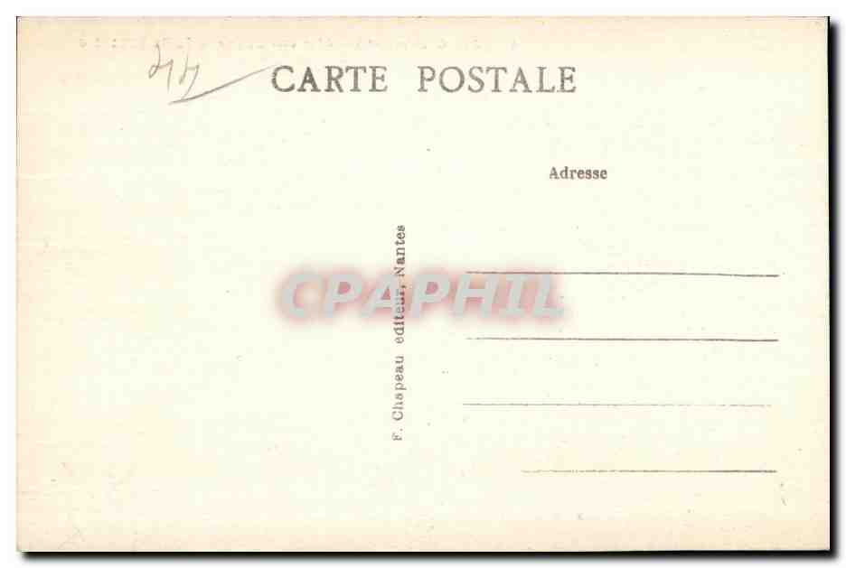 CPA Pornic (Loire-Inf ) Cote et Plage de la Petite Birochere — Rückseite