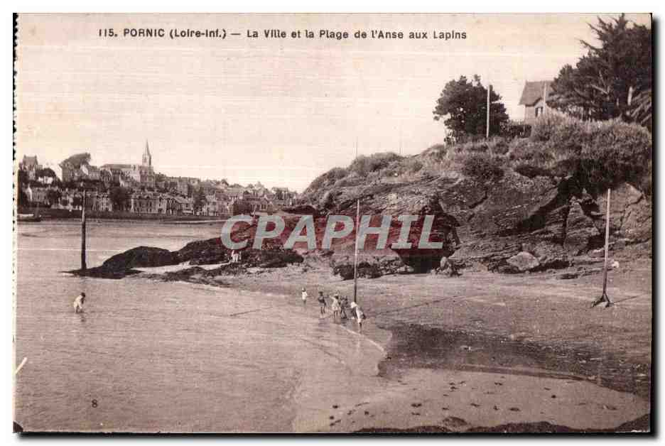 CPA Pornic (Loire-Inf ) La Ville et la Plage de l Anse aux Lapins