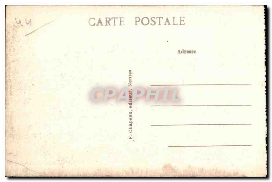 CPA Pornic (Loire-Inf ) La Ville et la Plage de l Anse aux Lapins — Rückseite
