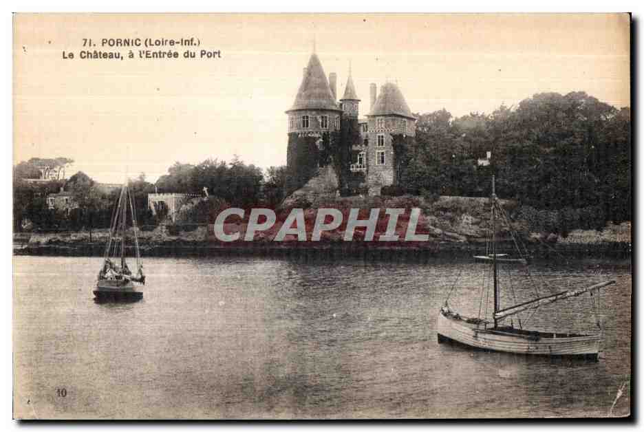 CPA Pornic (Loire-Inf ) Le Chateau a l Entree du Port