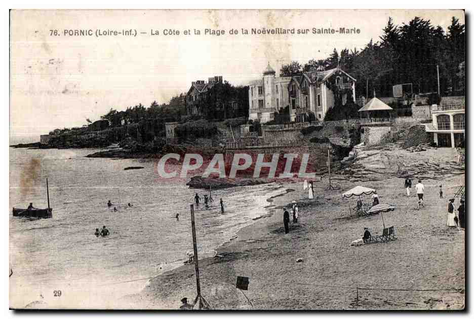 CPA Pornic (Loire-Inf ) La Cote et la Plage de la Noeveillard sur Sainte Marie