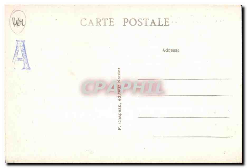 CPA Pornic (Loire-Inf ) Le Chateau Pris de Gourmalon — Rückseite