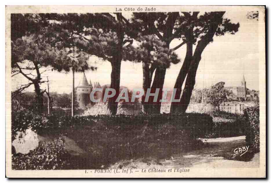 CPA Pornic (L Inf) Le Chateau st l Eglise