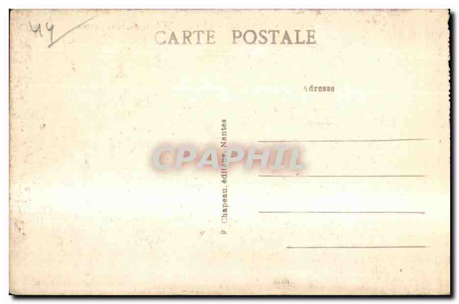 CPA Pornic (Loire Inf) Cote et Plage de la Petite Binochere — Rückseite