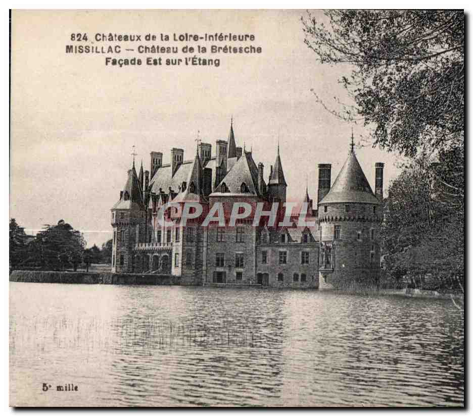 CPA Chateau de la Loire Interieure Missillac Chateau de la Bretesche Facde Est sur l Etang