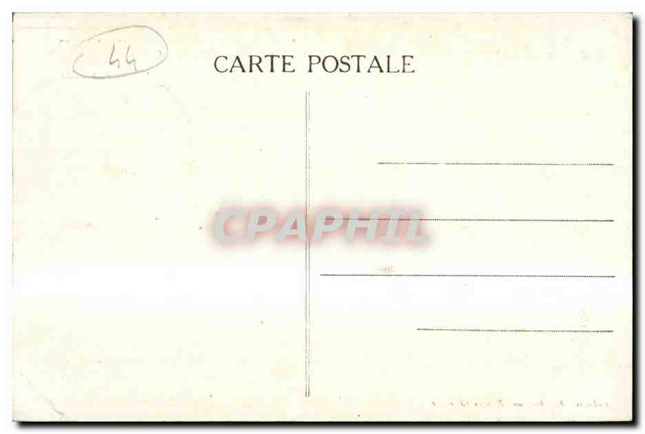 CPA Nantes Cour du Chateau Le Grand Logis (XV siecle) — Verso