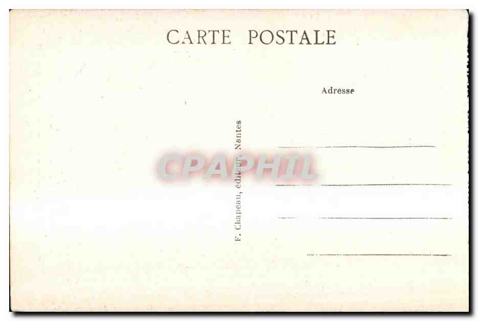 CPA Nantes Ecusson aux Armes de Bretagne Tour de la Boutagerle au Chateau des Ducs de Bretagne — Verso