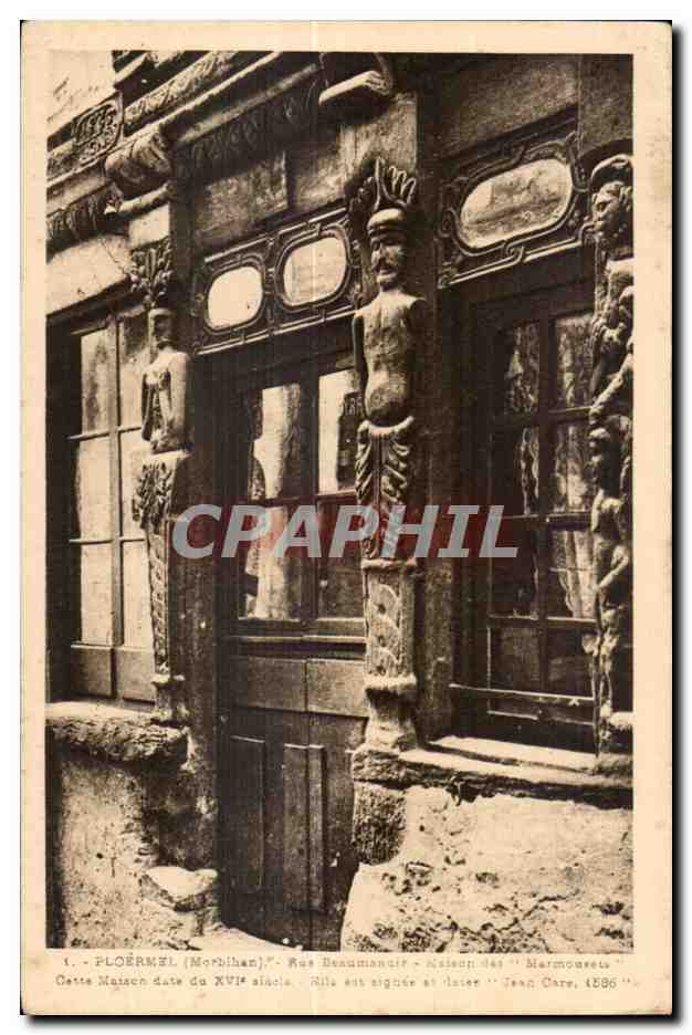 CPA Ploermel (Morbihan) Rue Beaumanoir Maison des Marmousets 