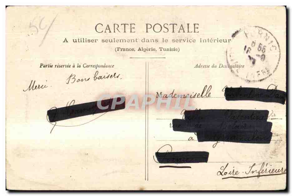 Ploërmel - L'Église, Portail Nord — Raoué Jalou, éditeur — Verso