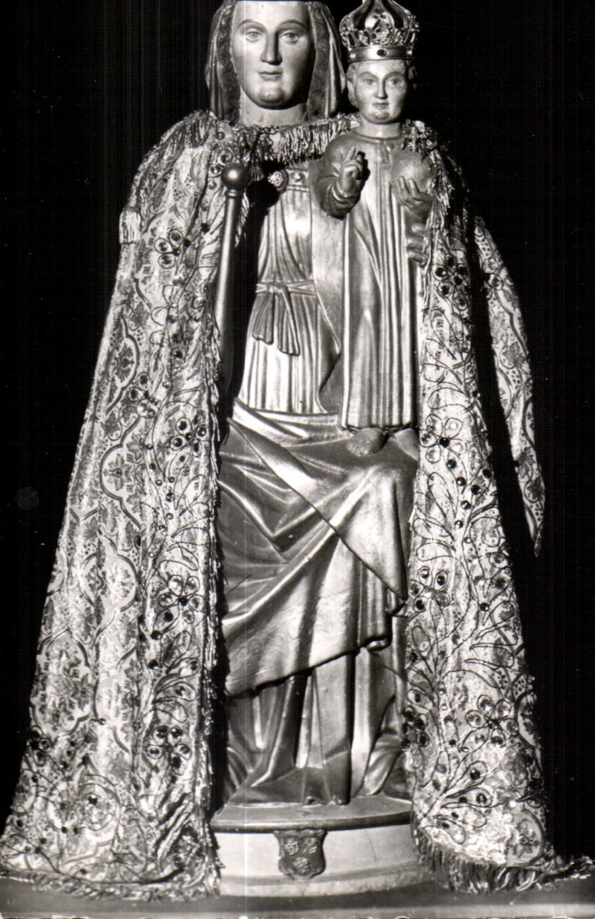 Statue de Notre-Dame de Joie — Couronnée par Monseigneur Le Bellec à Pontivy — Éd. Le Marigny, La Seyne (Var)