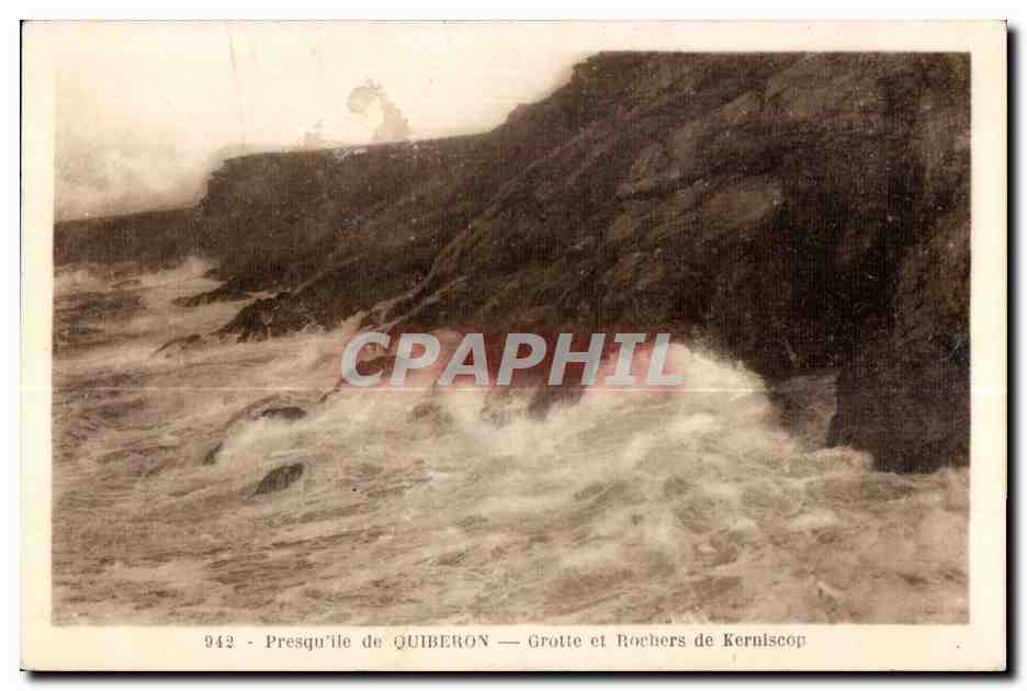 Presqu'île de Quiberon — Grotte et Rochers de Kerniscop — n° 942