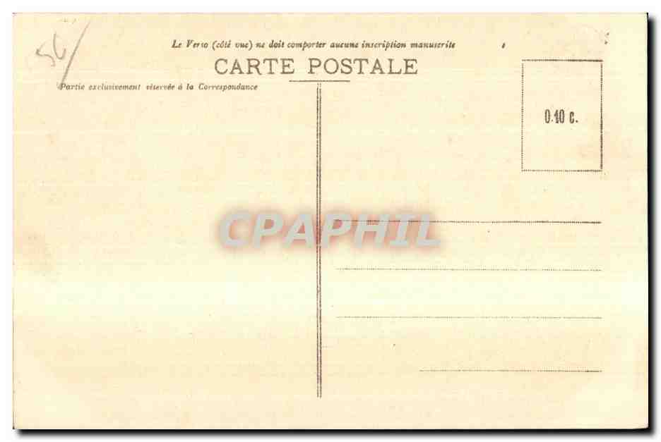 Quiberon (Morbihan) — Soleil couchant à Kerné — Collection L. Lannalongue, Quiberon — Verso