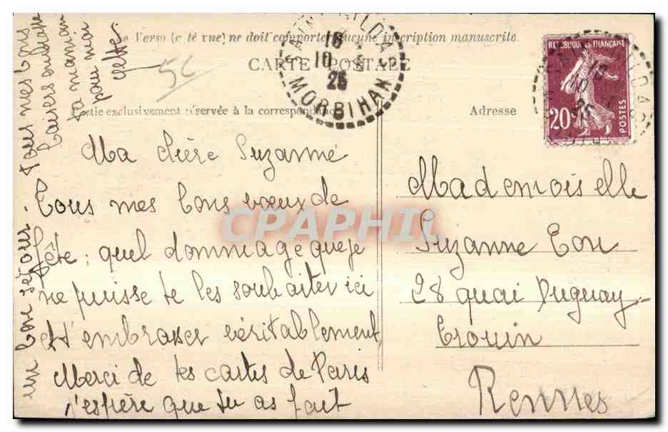 Saint-Gildas-de-Rhuys — Pointe de Portas — Baucourt & Cie, Roubaix — Rückseite