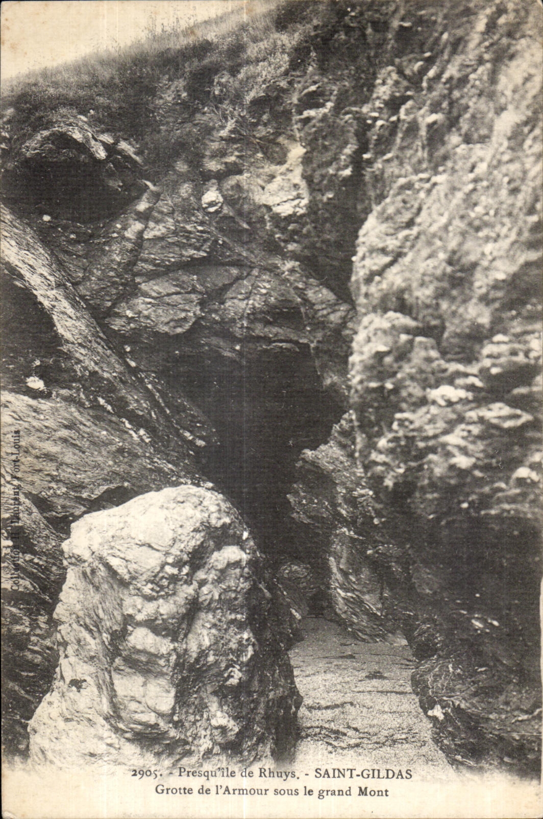 Grotte de l'Armour sous le grand Mont — Saint-Gildas — Solvange & Fons-Louia, n°2905