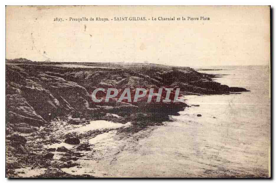 Presqu'île de Rhuys - SAINT GILDAS - Le Charnial et la Pierre Plate