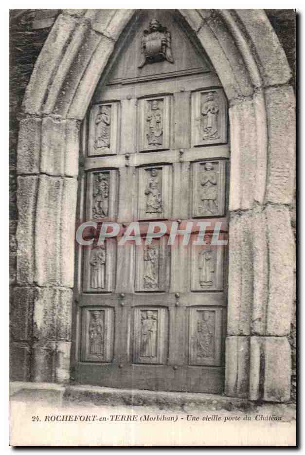 ROCHEFORT-en-TERRE (Morbihan) — Une vieille porte du Château — J. Nozaïs, Nantes