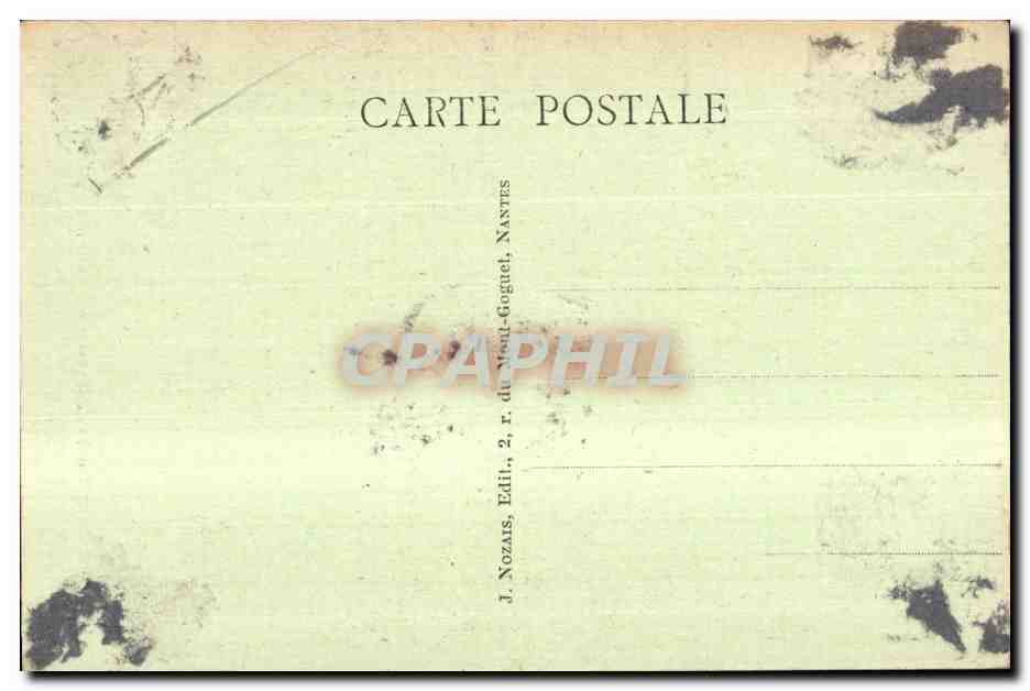 ROCHEFORT-en-TERRE (Morbihan) — Une vieille porte du Château — J. Nozaïs, Nantes — Verso
