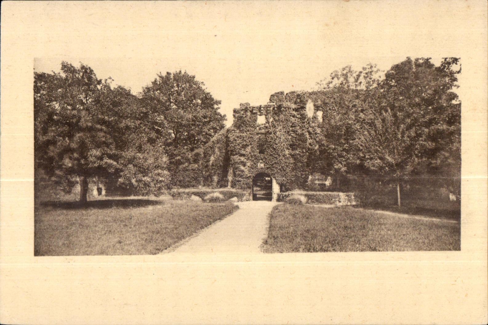 Château de Rochefort-en-Terre — Ruines entourées d'arbres — Éditeur : Le Château
