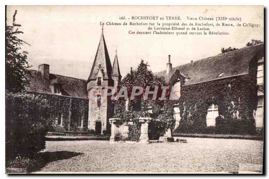 CPA Rochefort en Terre Vieux Chateau (XIII siecle) Le Chateau de Rochefort fut la Propriete des Rochefort Rieux Coligny