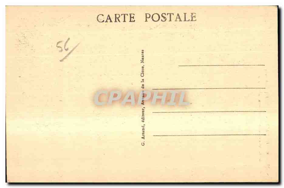 CPA Rochefort en Terre (Morbiban) Le Calvaire Classe Monument bistorique — Rückseite