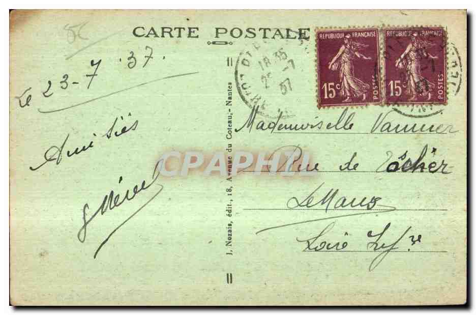 Rochefort-en Terre (Morbihan) — Un joli coin de la Vallée de Gueuzon — J. Neria, édit. n°39 — Rückseite