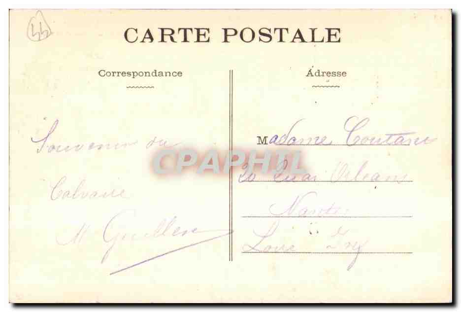 CPA Calvaire de Pontchateau (XIII Station) Jesus remis entre les mains de sa Sainte Mere — Rückseite