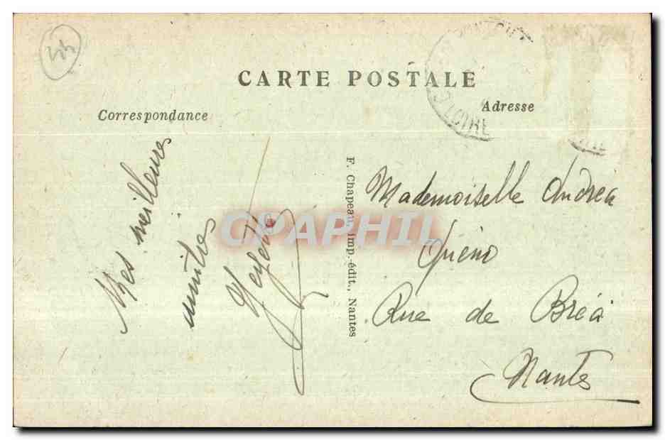 CPA Pontchateau Loire Inf) Calvaire de la Madeleine 4 Station Jesus rencontre sa Tre Sainte Mere — Rückseite