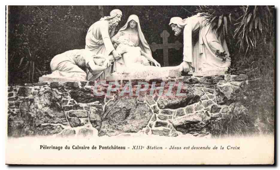 Pèlerinage du Calvaire de Pontchâteau — XIIIe Station — Jésus est descendu de la Croix