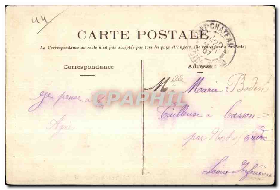CPA Pelerinage Le Calvaire La flagellation — Rückseite