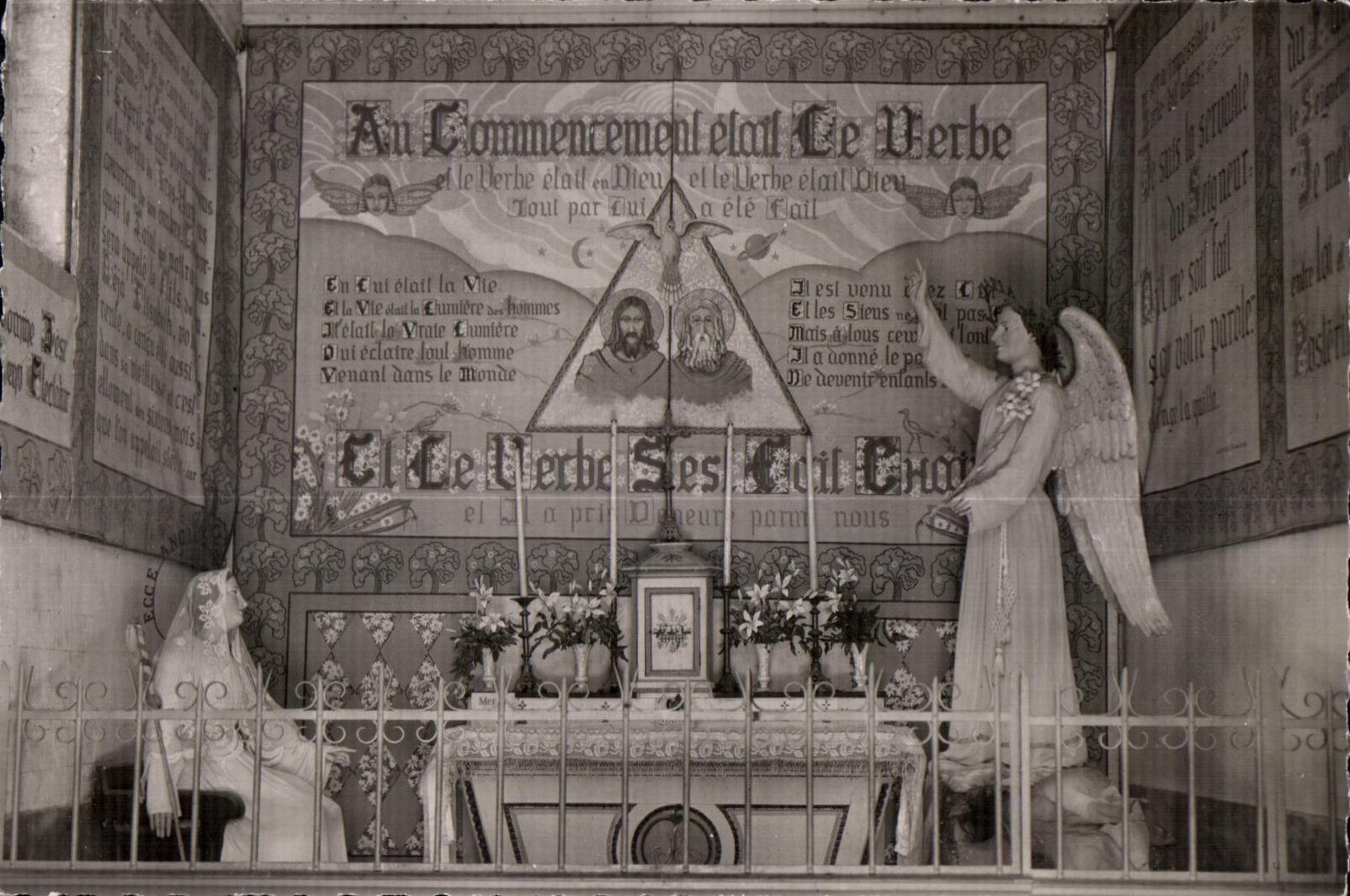 Calvaire de Pont-Château — Intérieur de Nazareth — L'Annonciation — Éditions Caby
