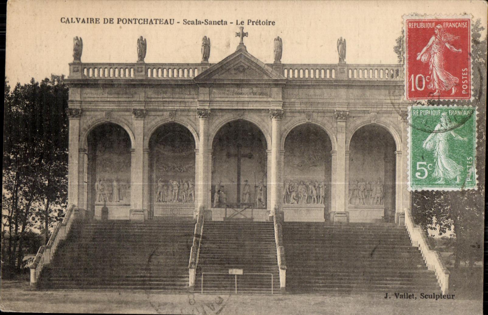 CPA Calvaire De Pontchateau Scala Sancta Le Pretoire