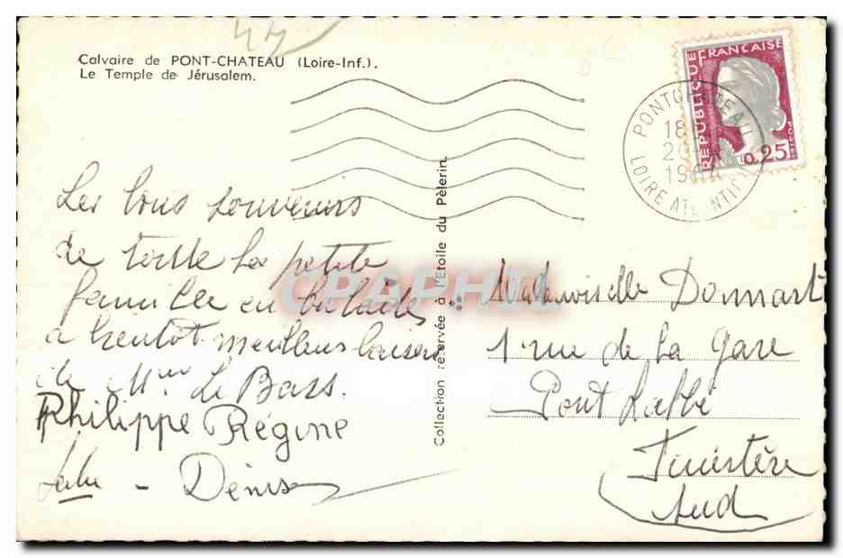 Calvaire de Pont-Château (Loire-Inf.) — Le Temple de Jérusalem — Éditeur non identifié — Verso