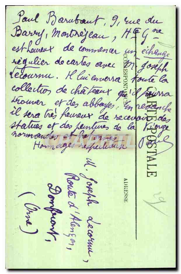 CPA Brest le chateau et le donjon — Rückseite