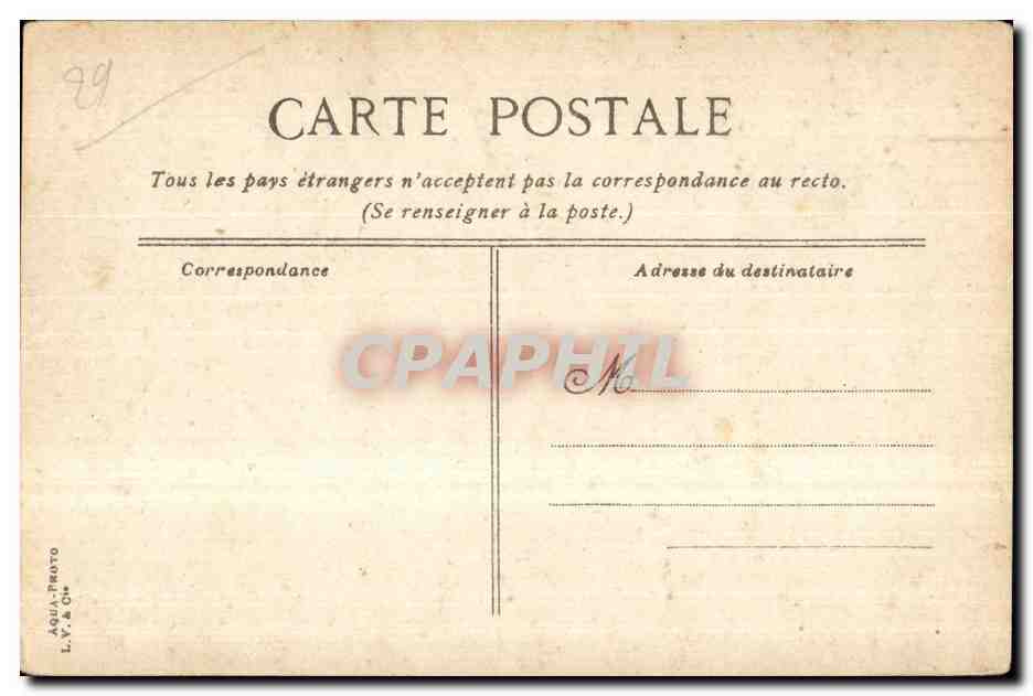 CPA Brest la rade et le cours d ajot — Rückseite