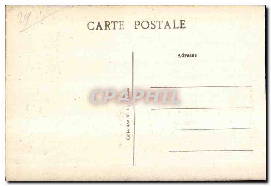 CPA Lampaul (Finistere) L Abstde et l Eglise — Rückseite