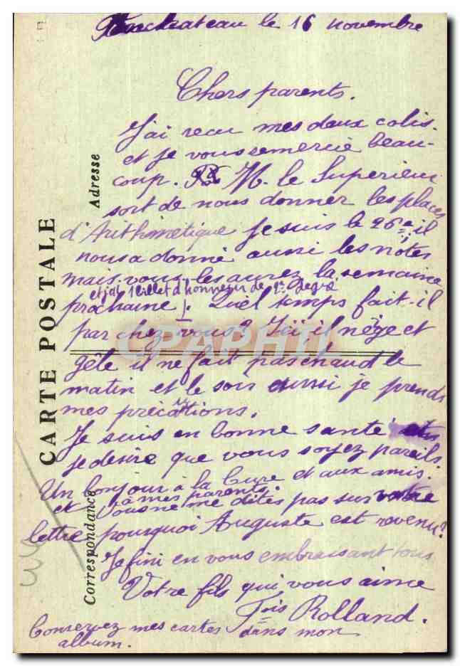 CPA Calvaire de Pontchateau Station Jesas est charges de sa Croix — Rückseite