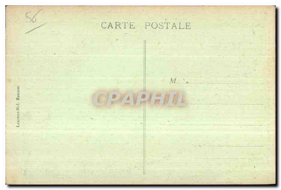 CPA Le Faouet Ste Barbe Arche de la Chapelle St Michel — Rückseite