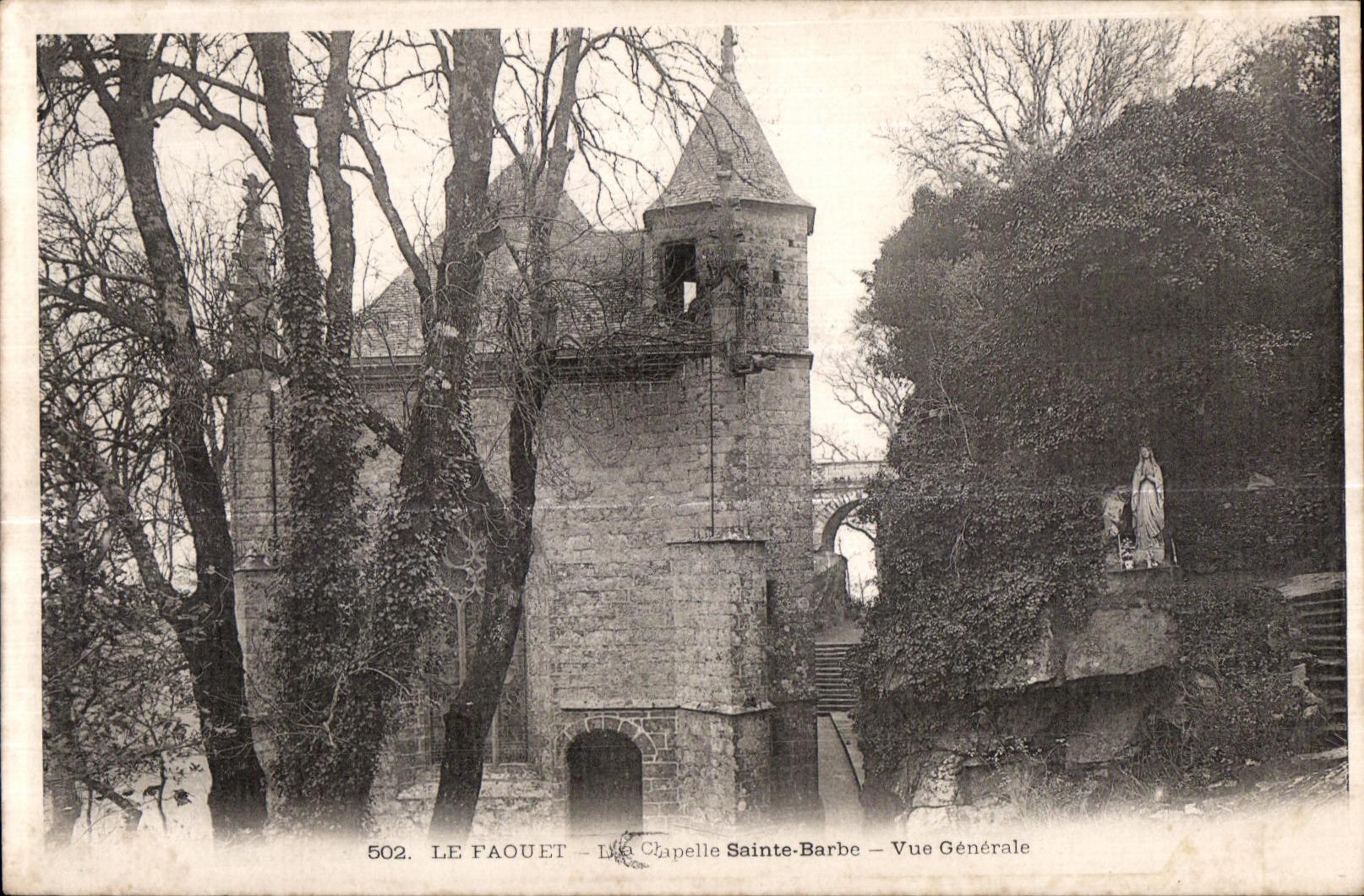 CPA Le Faouet Les Chapelle Saint Barbe Vue Generale