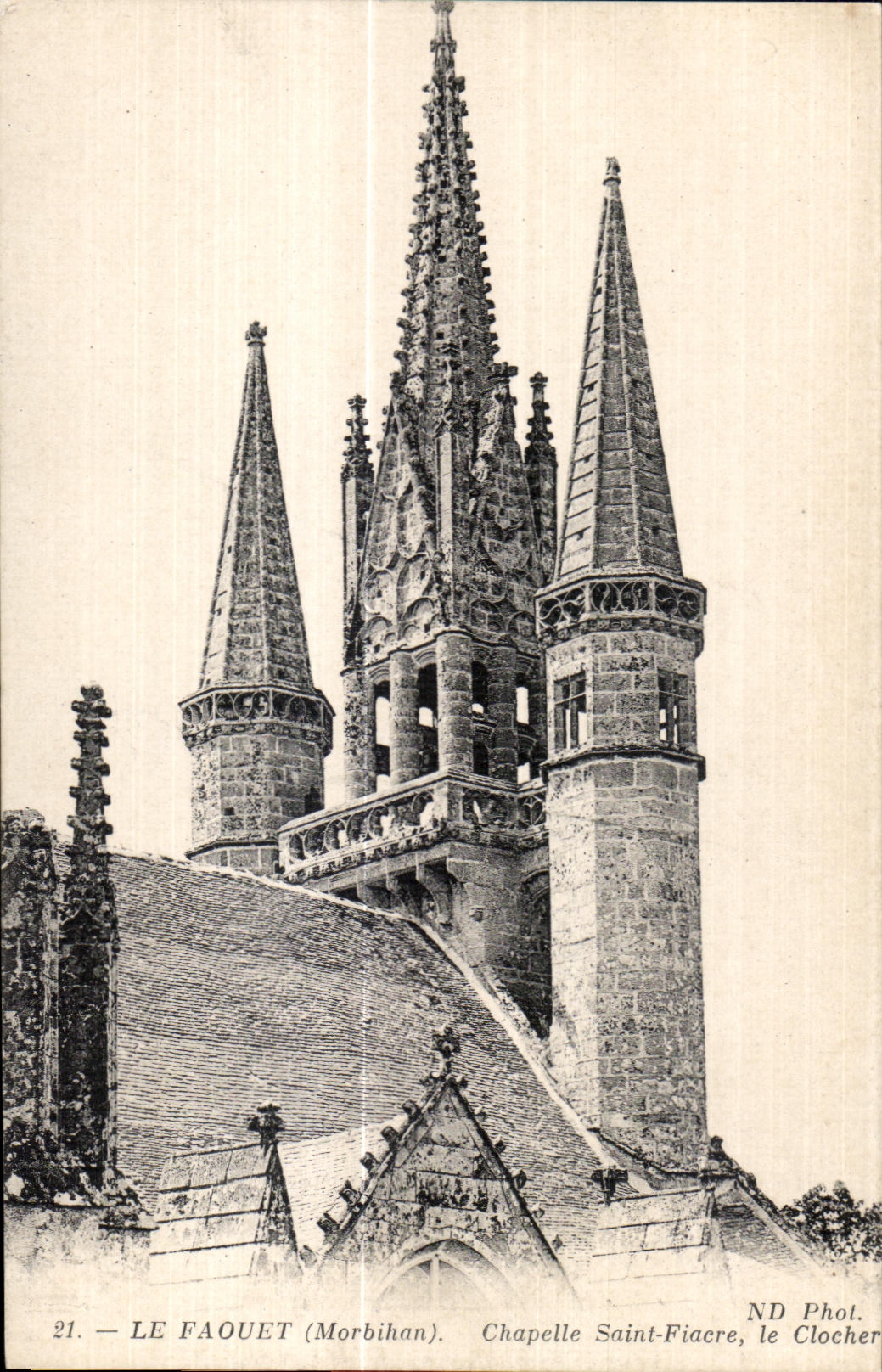 CPA Le Faouet (Morbihan) Chapelle Saint Fiacre le Clocher